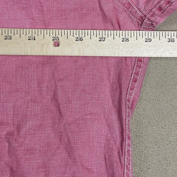 Tommy Bahama Relax‎ Shirt Mens XXL Pink Long Sleeve Linen Relaxed Button Up - Picture 5 of 13